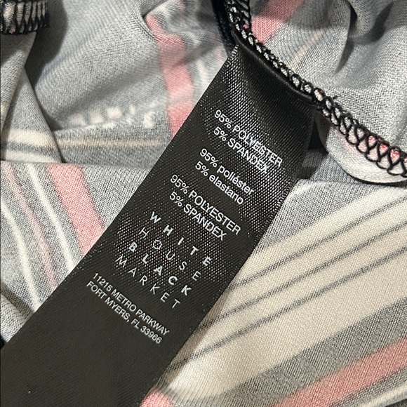 White House Black Market Black and Red Geometric Dress - Picture 6 of 6